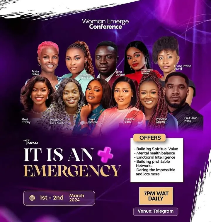 It Is An Emergency: Woman Emerge Conference with Paul Udah as host