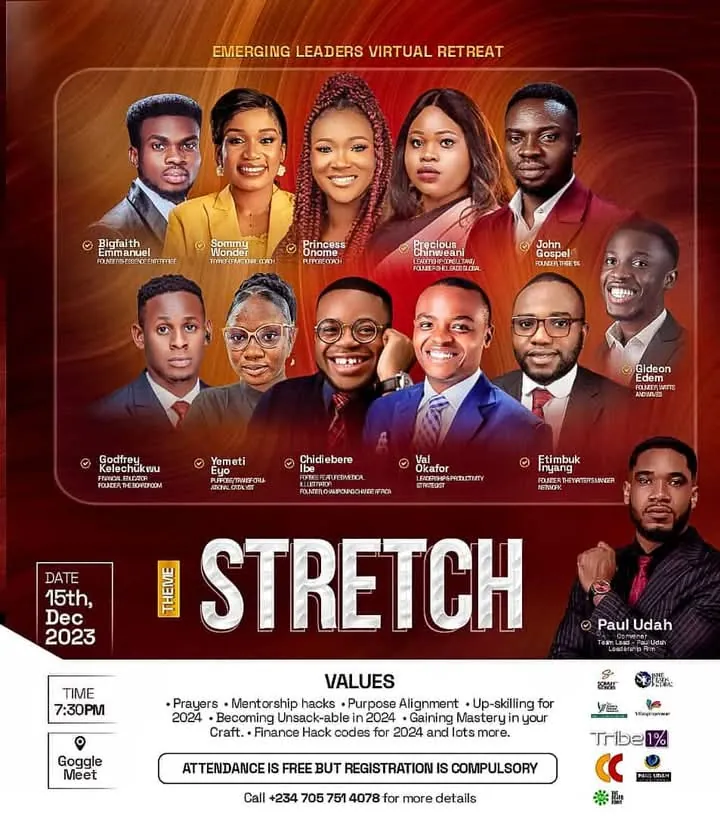 STRETCH: Emerging Leaders Virtual Retreat featuring Paul Udah